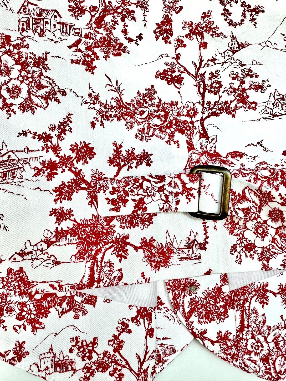 Janie And Jack Toile Red And White Waistcoat Age 5 Retail $54 Price $34 NEW