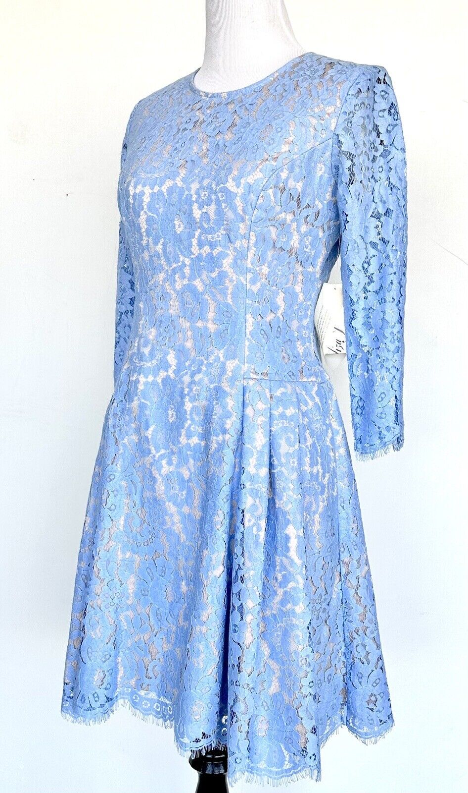 Eliza J Pink Blue Lace Dress NWT Retails $158 Price $79 Size 2P