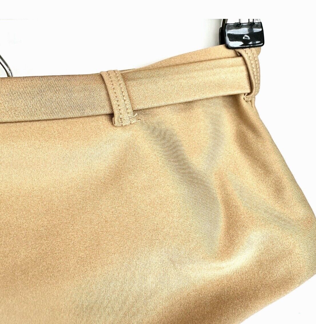 Beach Joy Gold Belted Bikini Bottoms Small New high Waisted