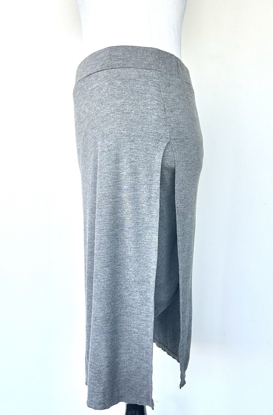 Mono B Skirt Gray Side Split With Second Skirt underneath Medium NEW