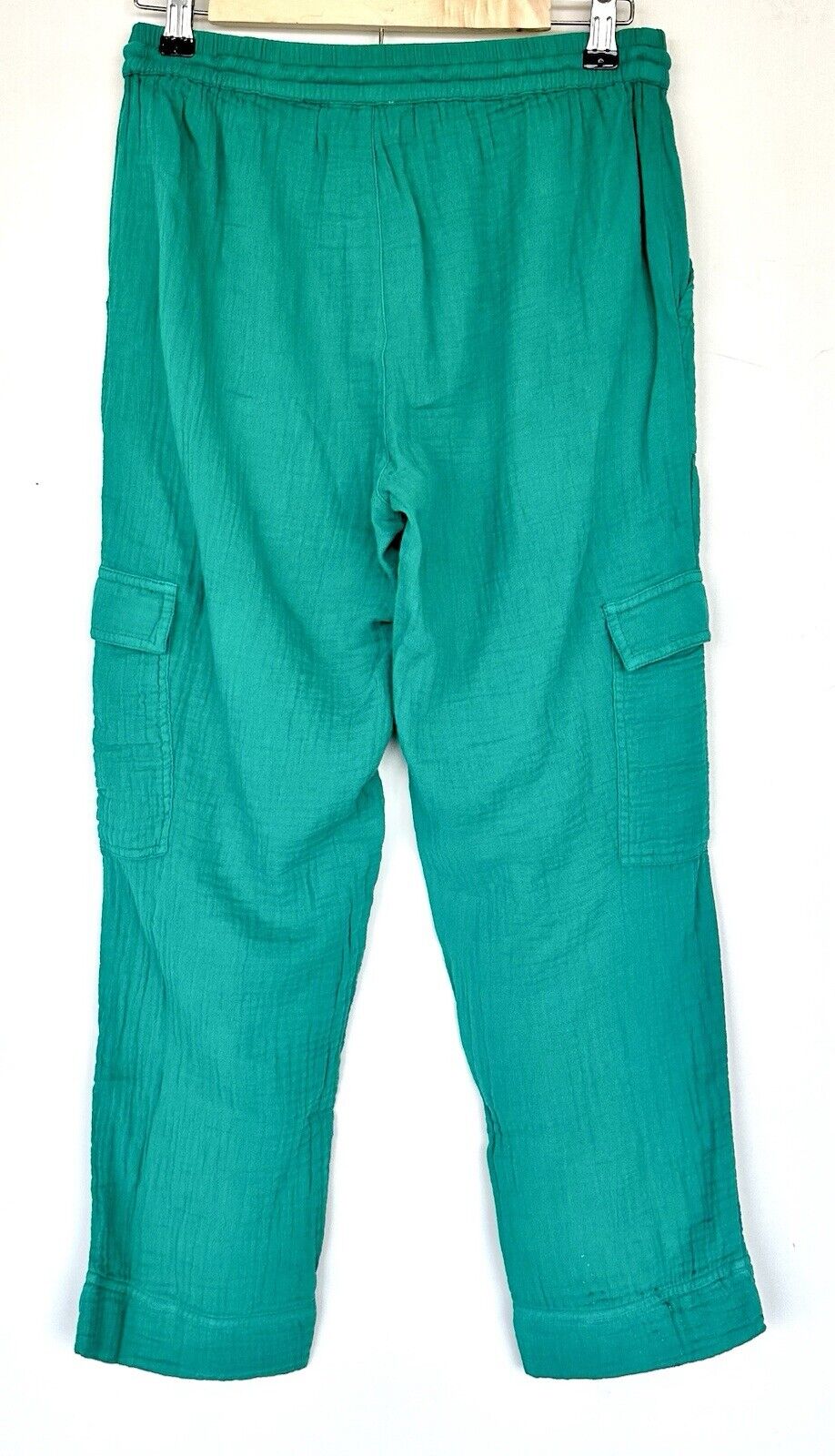 Sundance Inari Pants 100% Indian Cotton Teal Retails $98 Price $58 NWT XSP