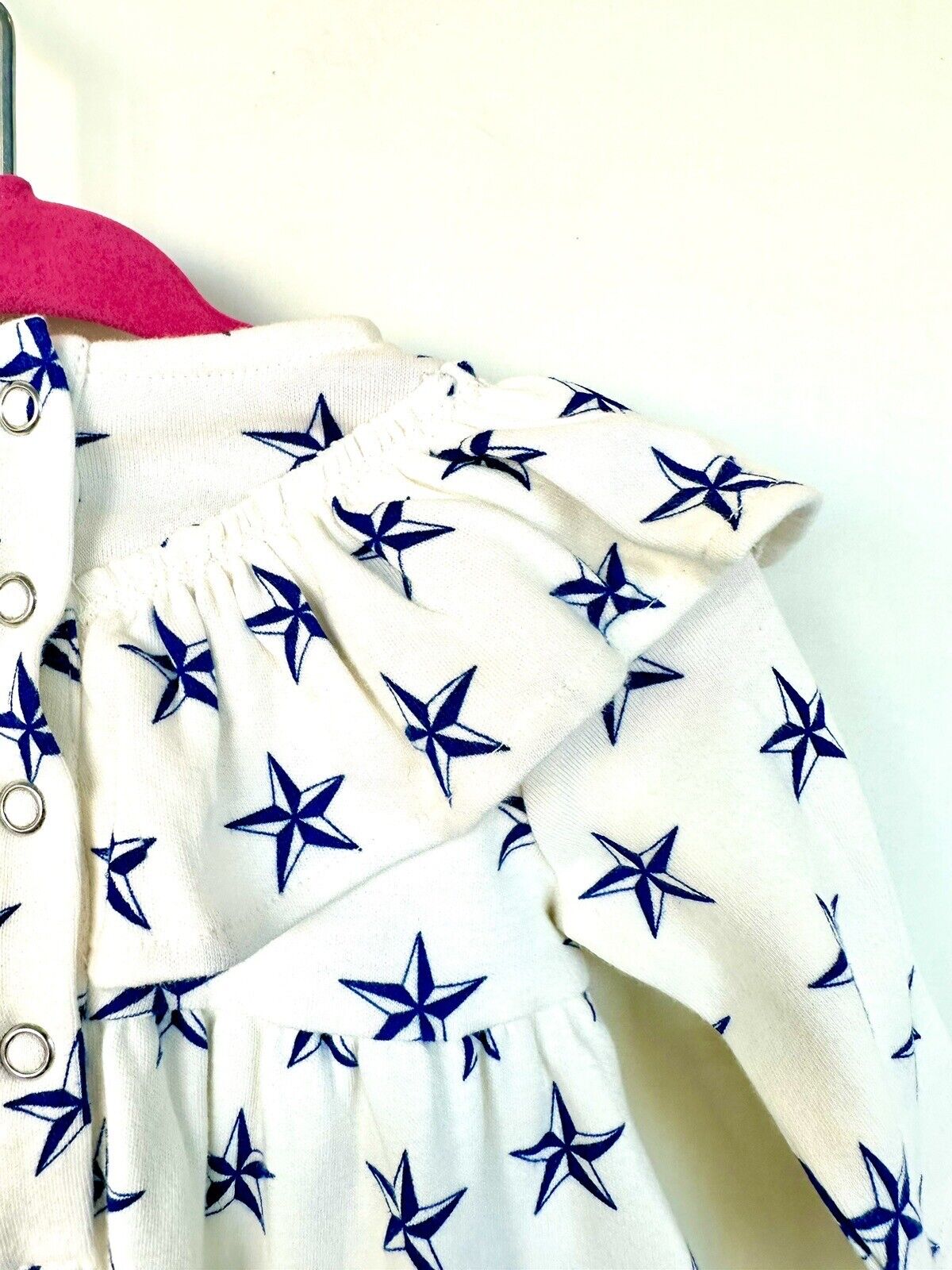 Kate Quinn Bubble Romper Nautical Star Blue And Ivory Price $20 3-6 M NEW