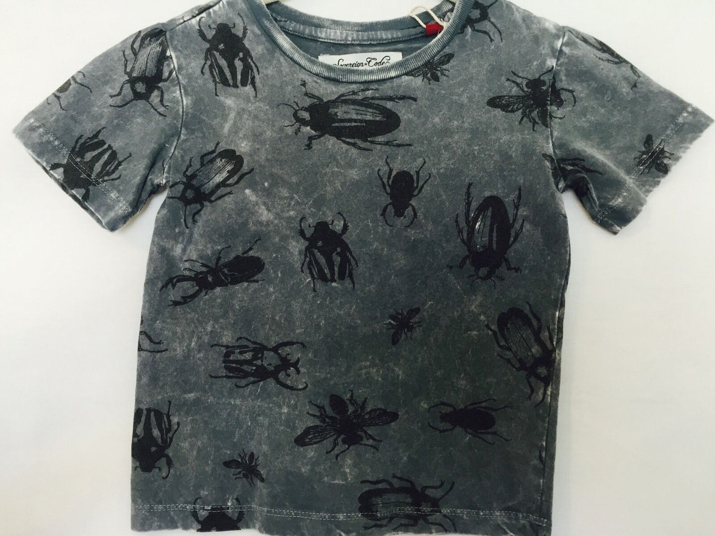 Sovereign Code LA Gray Beetle Bug Distressed Wash Tee Shirt NWT. Size 2T $18