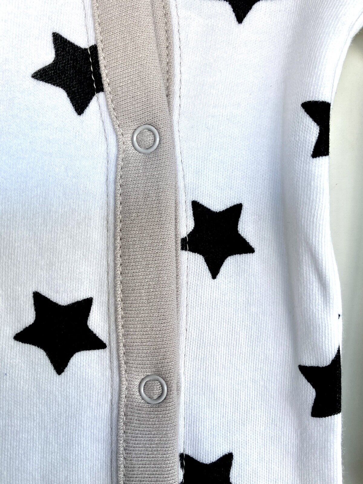 Nordstrom Baby Stars Soft 100% Cotton Sleepsuit Footie NWT Price $25 6M