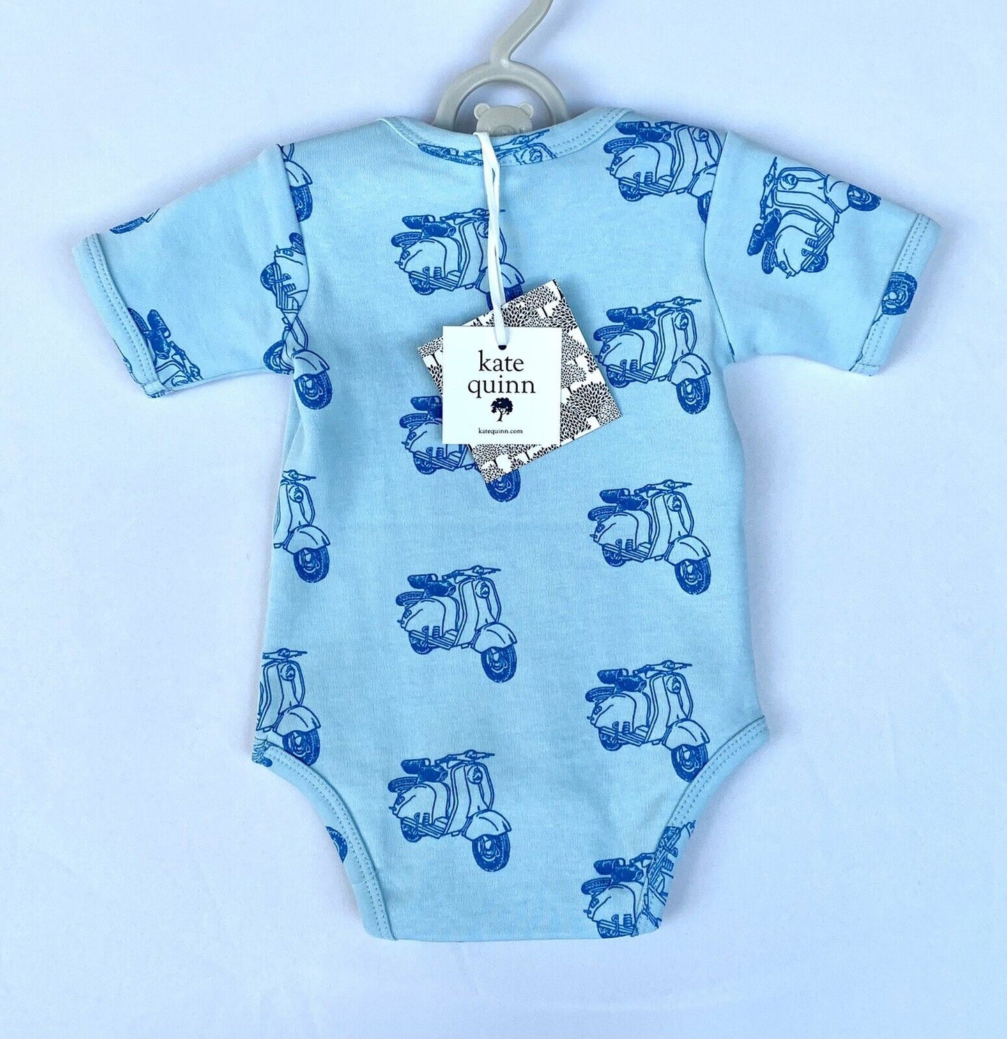 Kate Quinn Soft Organic Cotton Bodysuit Price $18 12-18M Blue Scooter
