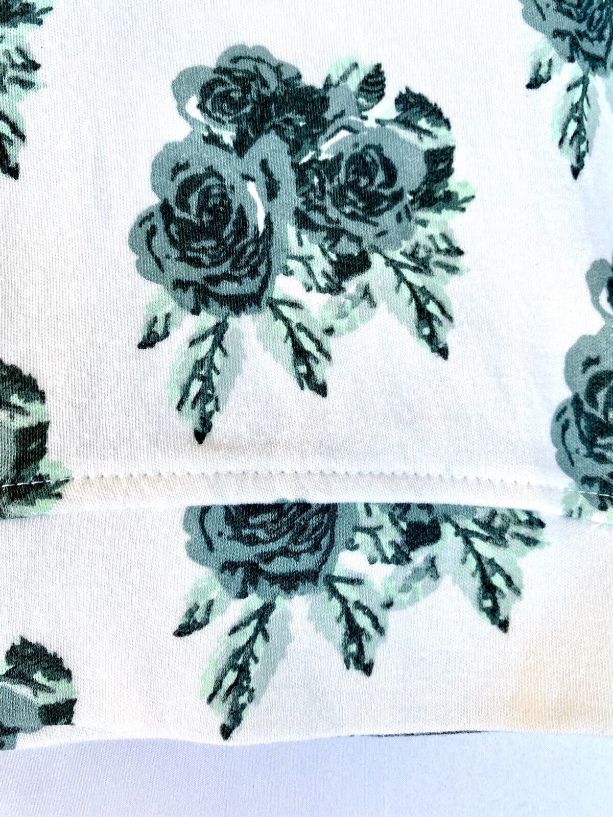 Kate Quinn Organic Cotton Crew Neck Top Price $26 12-18 M Green Rose