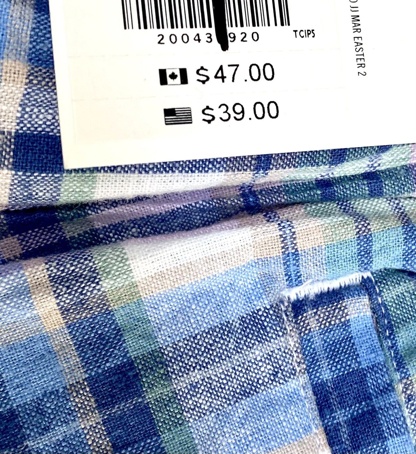 Janie And Jack Blue Check Cotton Linen Shorts 6-12M NWT Retail $39 Price $29