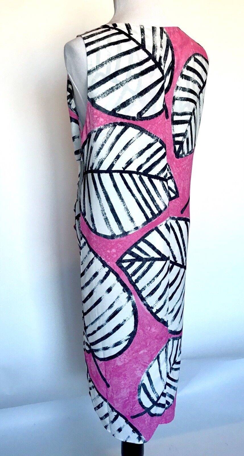 Nic + Zoe Leaves Wrap Dress. NWT Petite L Retail $188 Price $74.97 Pink White