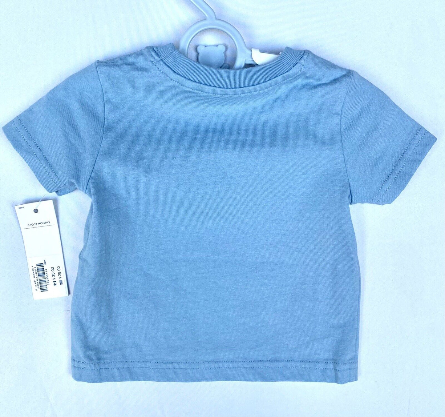 Janie And Jack Coasting Blue Tee Shirt Soft 6-12 M Retail $29 Price $21.50 NEW