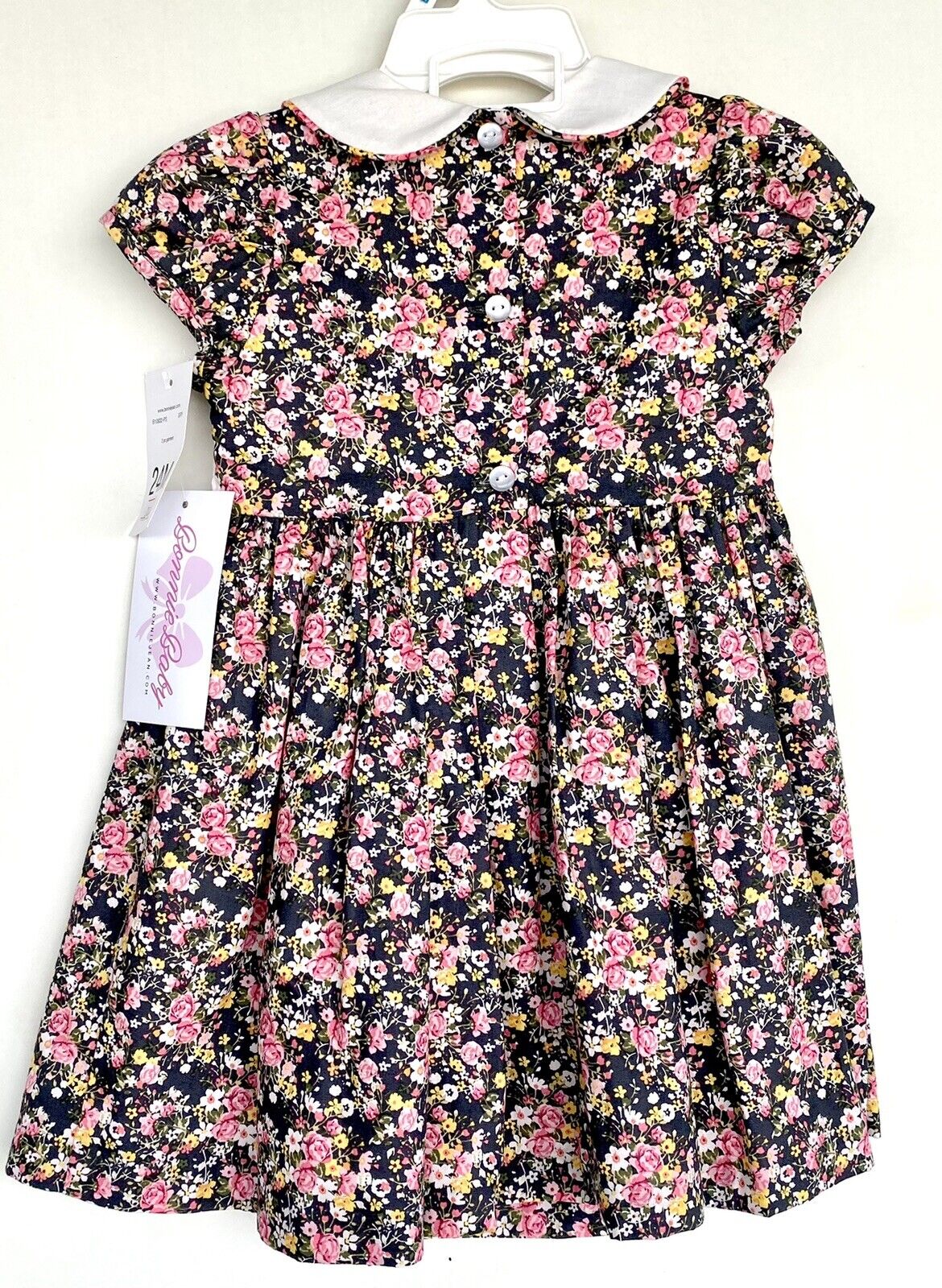 Bonnie Baby Vintage Style Smocked 2 Pc Dress & Panties 24 M Retail $54 Price $39