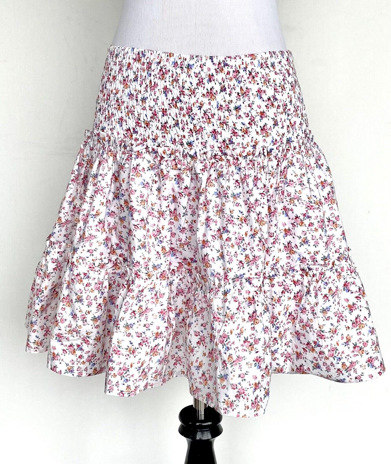 J Marie The Rosalee Skort size Large Retail $70 Price $49 NWT smocked tiered