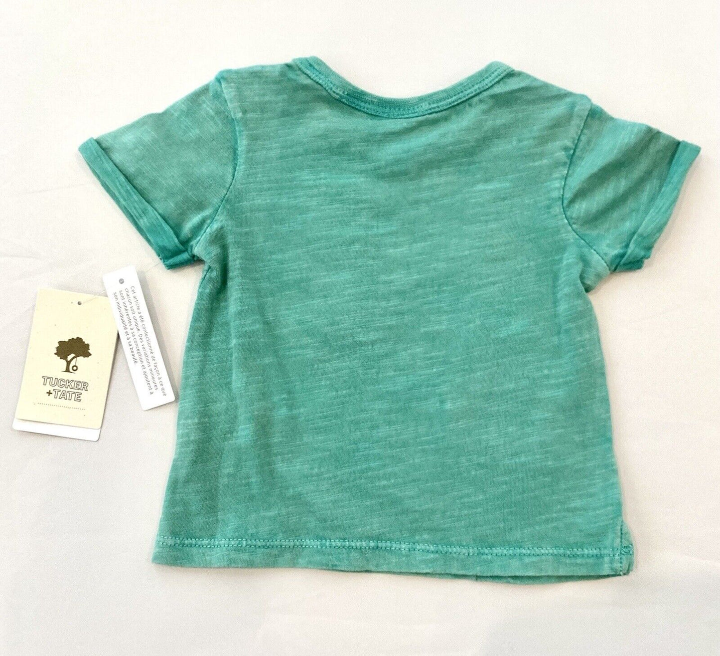 Tucker + Tate Green Washed Out T-Shirt. NWT Retails Price $15 Age 3M Soft Cotton