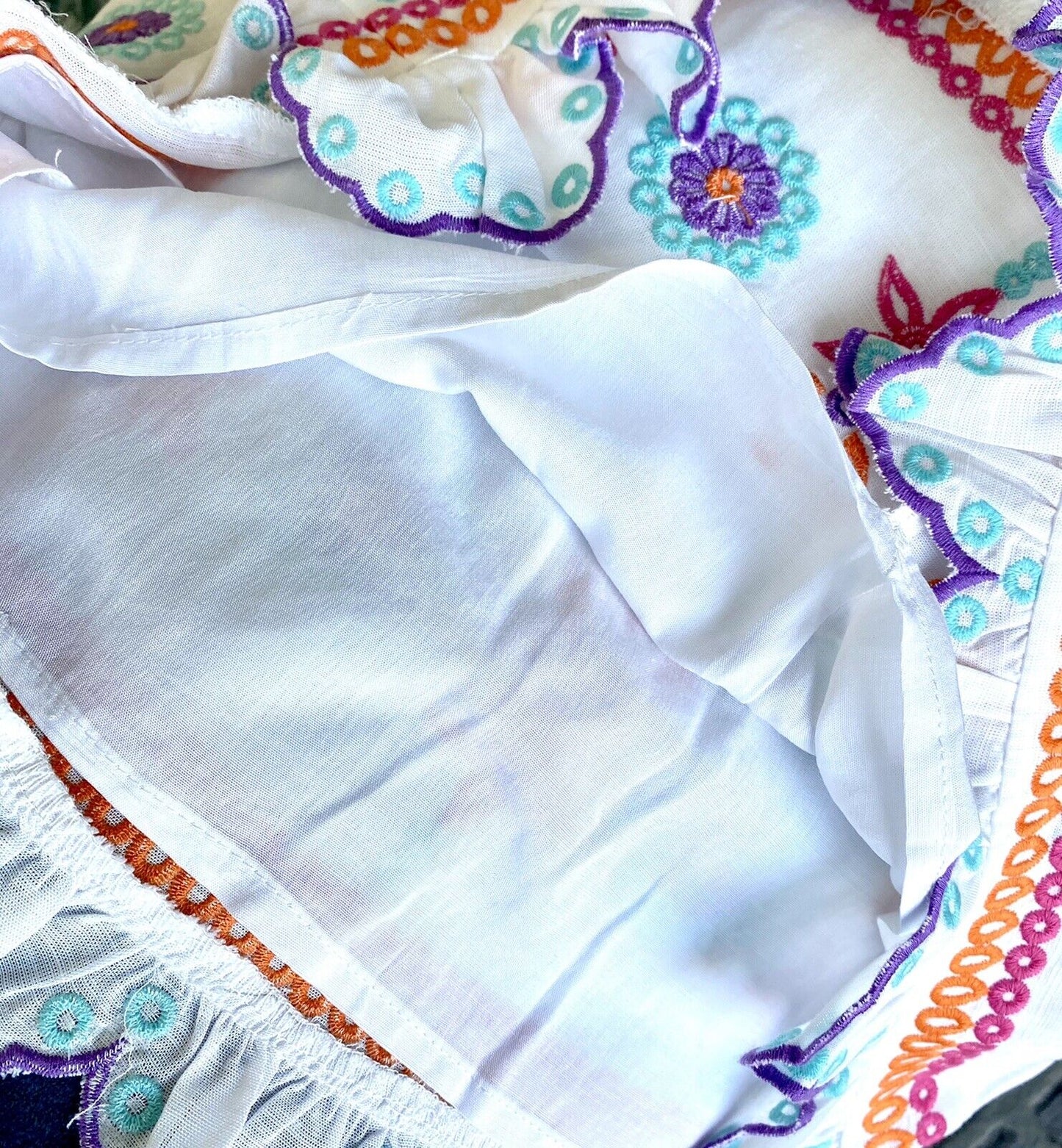 J Marie White embroidered Mila Dress size S Retail $88 Price $49 NWT