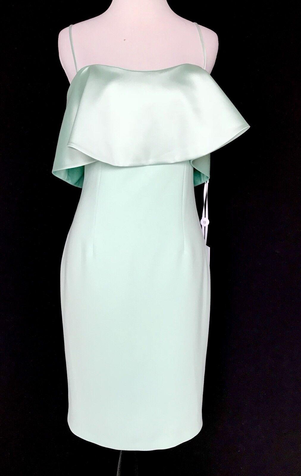 Forever Unique Mint Lori Dress. Satin Bodice Size 4 NWT Retails $249 Price $68