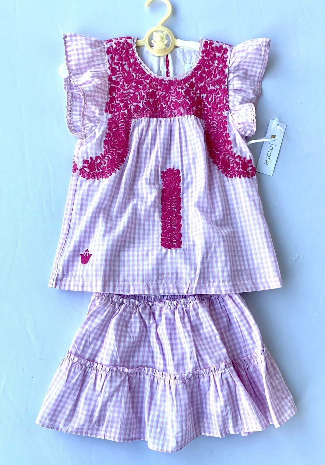 J Marie embroidered Dorothy Set 2T Retail $136 Price $49 Blouse Skort
