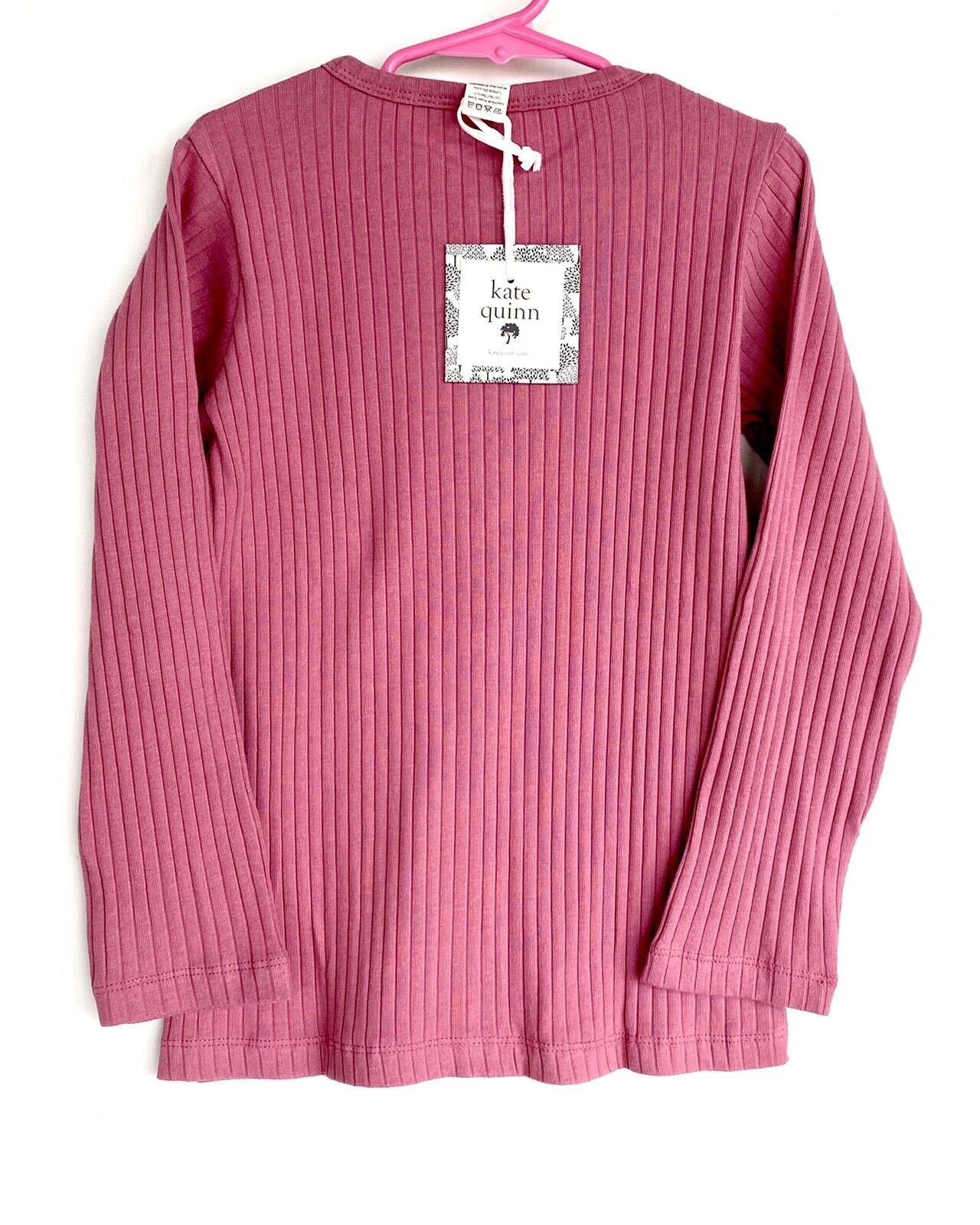 Kate Quinn Organic Cotton Cardigan Top Ribbed Retail $38 Price $26 Age 7