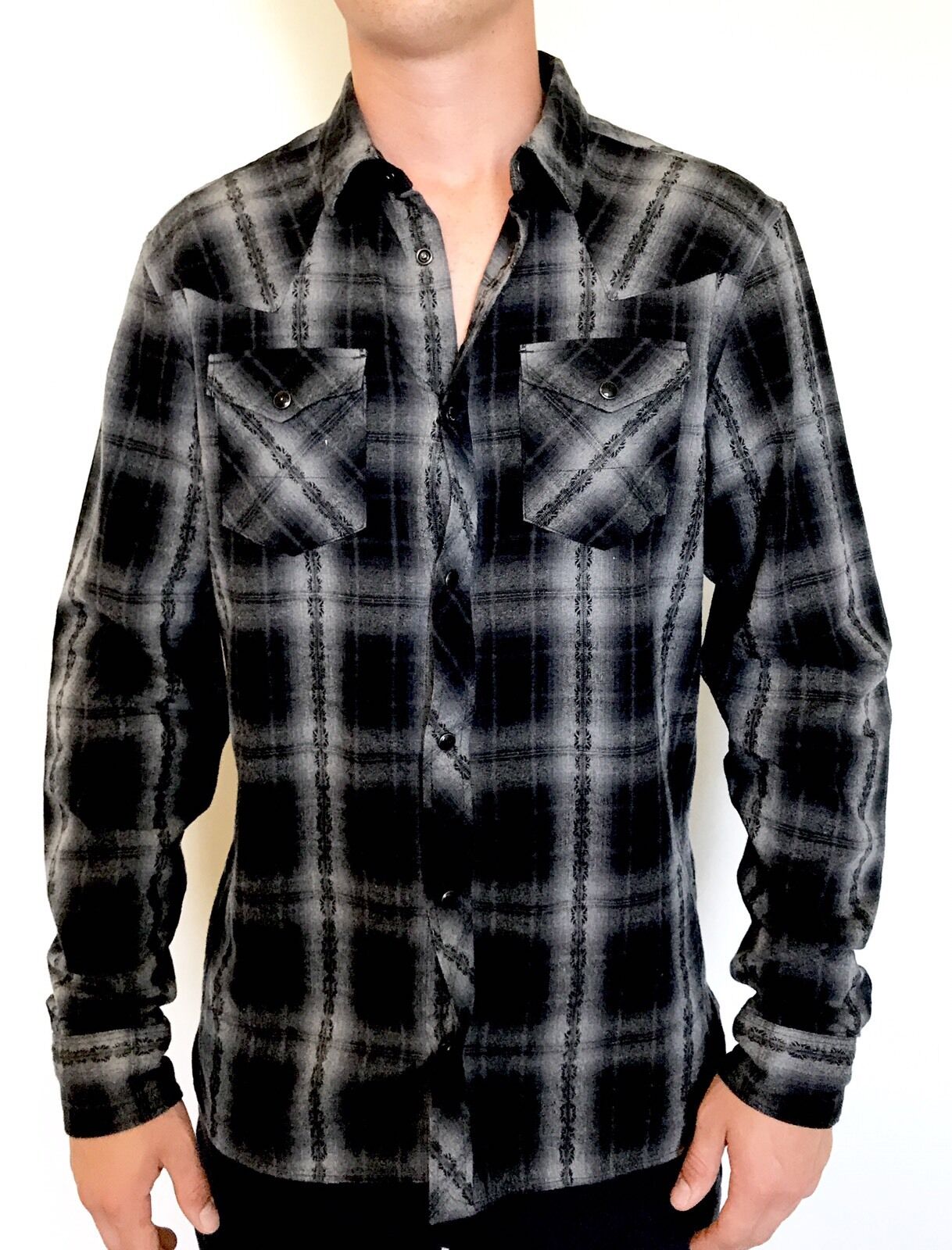 AllSaints Hellertown LS Shirt Retail $178 NWT Price $78 All Saints M