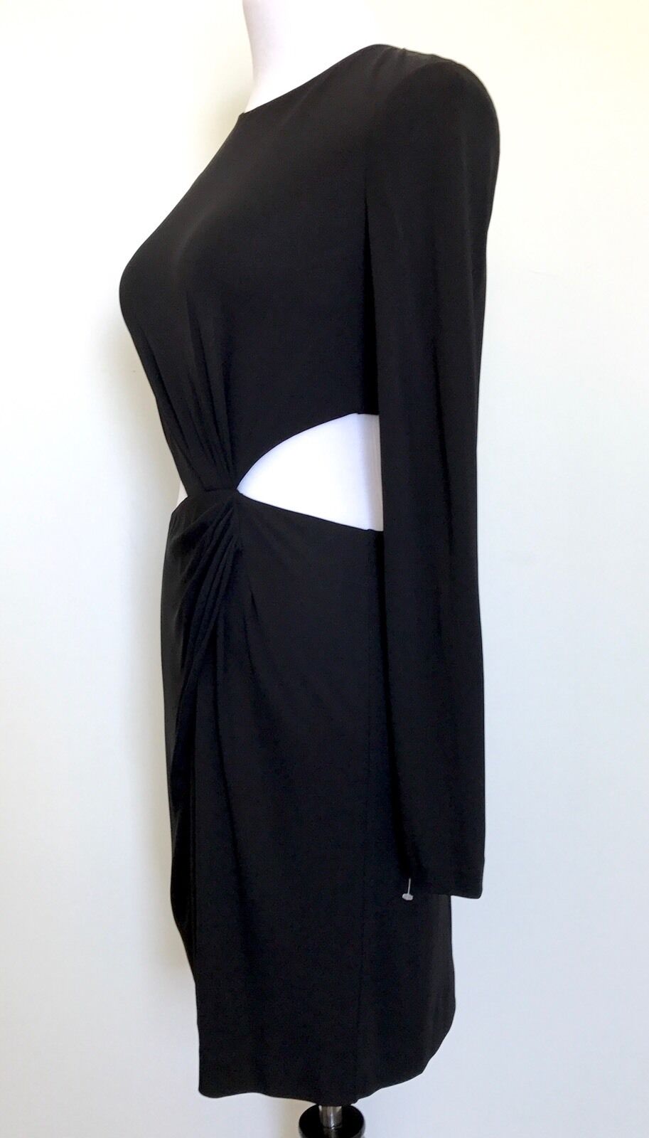 Rachel Zoe Black Shay Draped Dress. CutoutsZip Back. Retail $345 Price $149 (6)