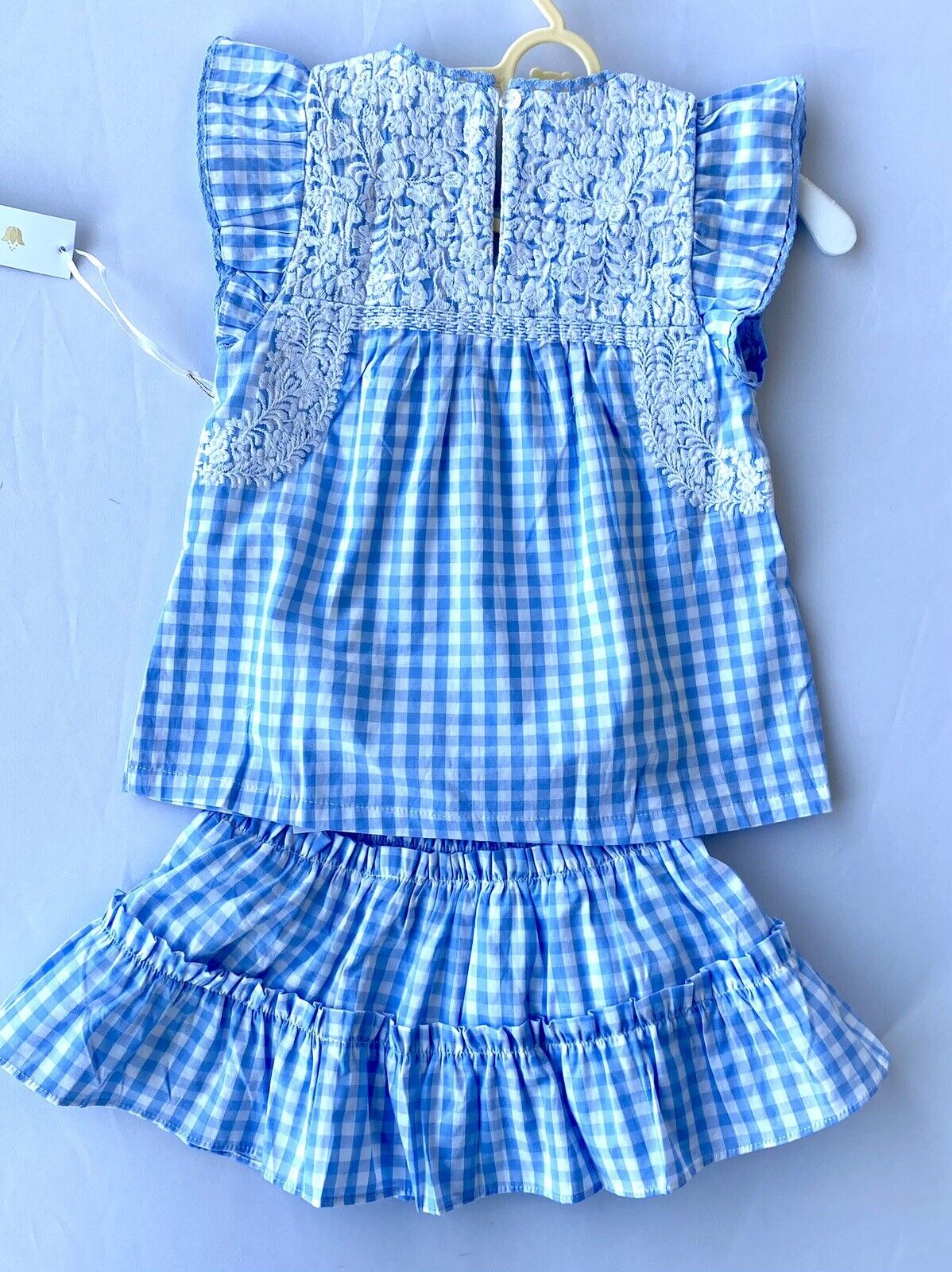 J Marie embroidered Juniper Set 5T Retail $136 Price $49 Blouse Skort