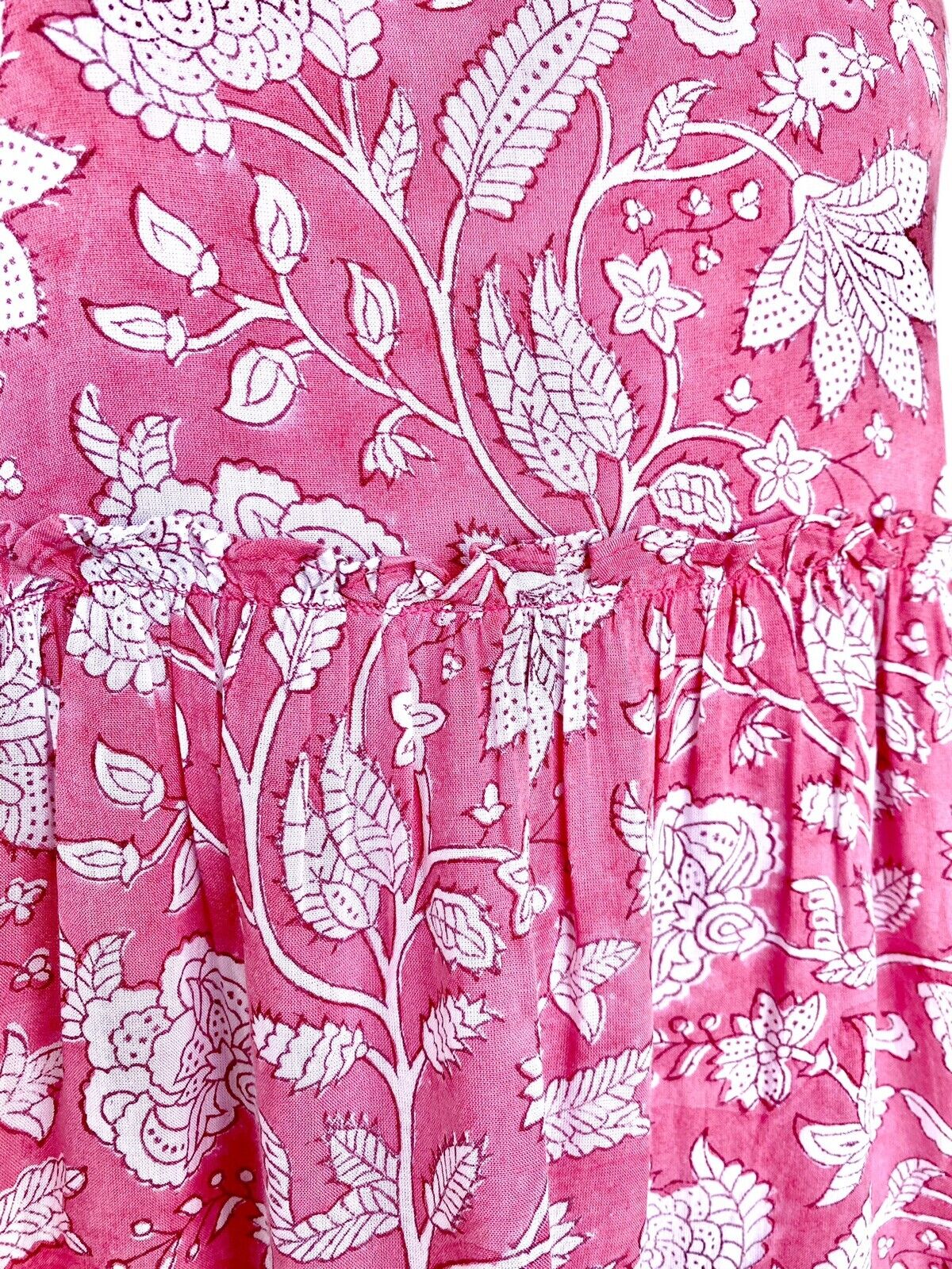 J Marie Emilia Rose ruffle tier dress size M Retail $140 Price $70 pink
