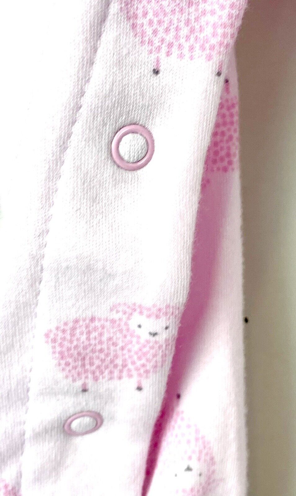 Pekkle Pink Sheep Embroidered Sleep suit $14 New Size 9 Months