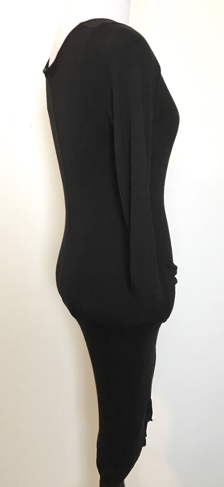 The Vanity Room Dark Black Knot Detail Wrap Dress. NWOT Price $32