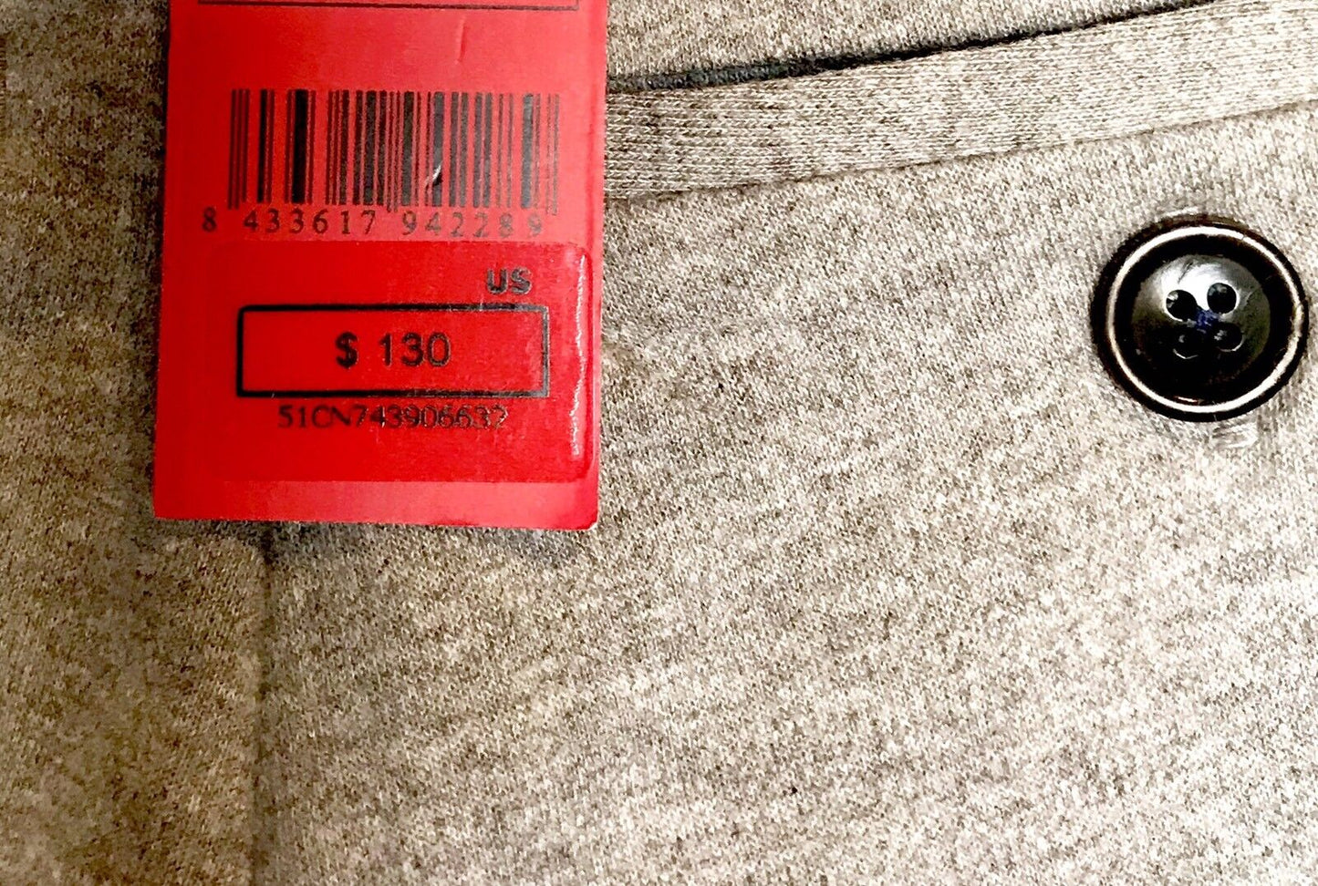 Carolina Herrera Boys Grey Stretch Pants.NWT Retail $130 Price $49 Age 4