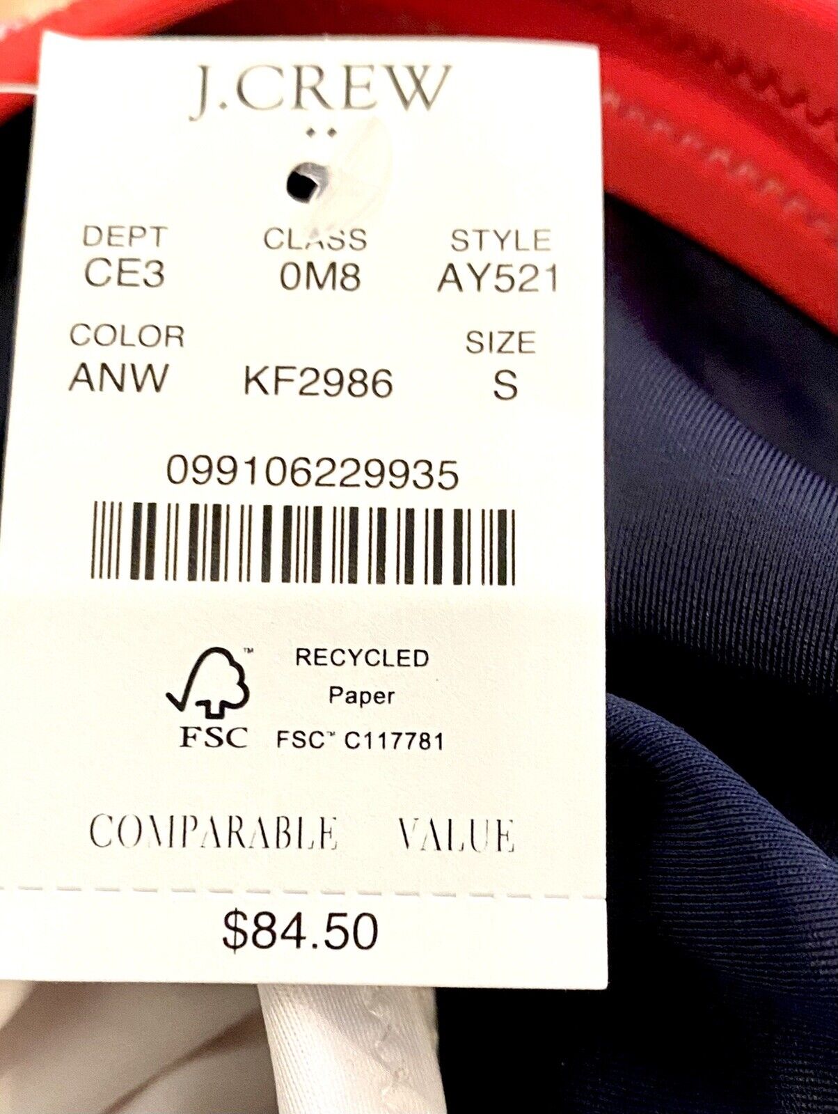 J Crew Colorblock Swimsuit. NWT Retail $84 Price $57 Size S