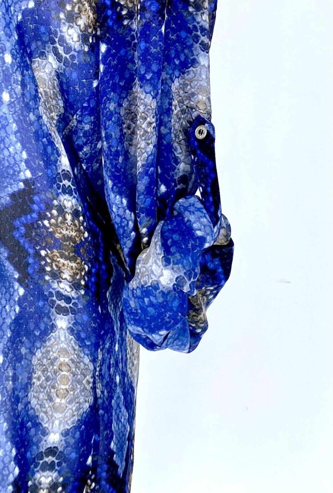 Calvin Klein Blue Hi-low Tunic Blouse NWT Retails $79.50 Price $40 Size XS