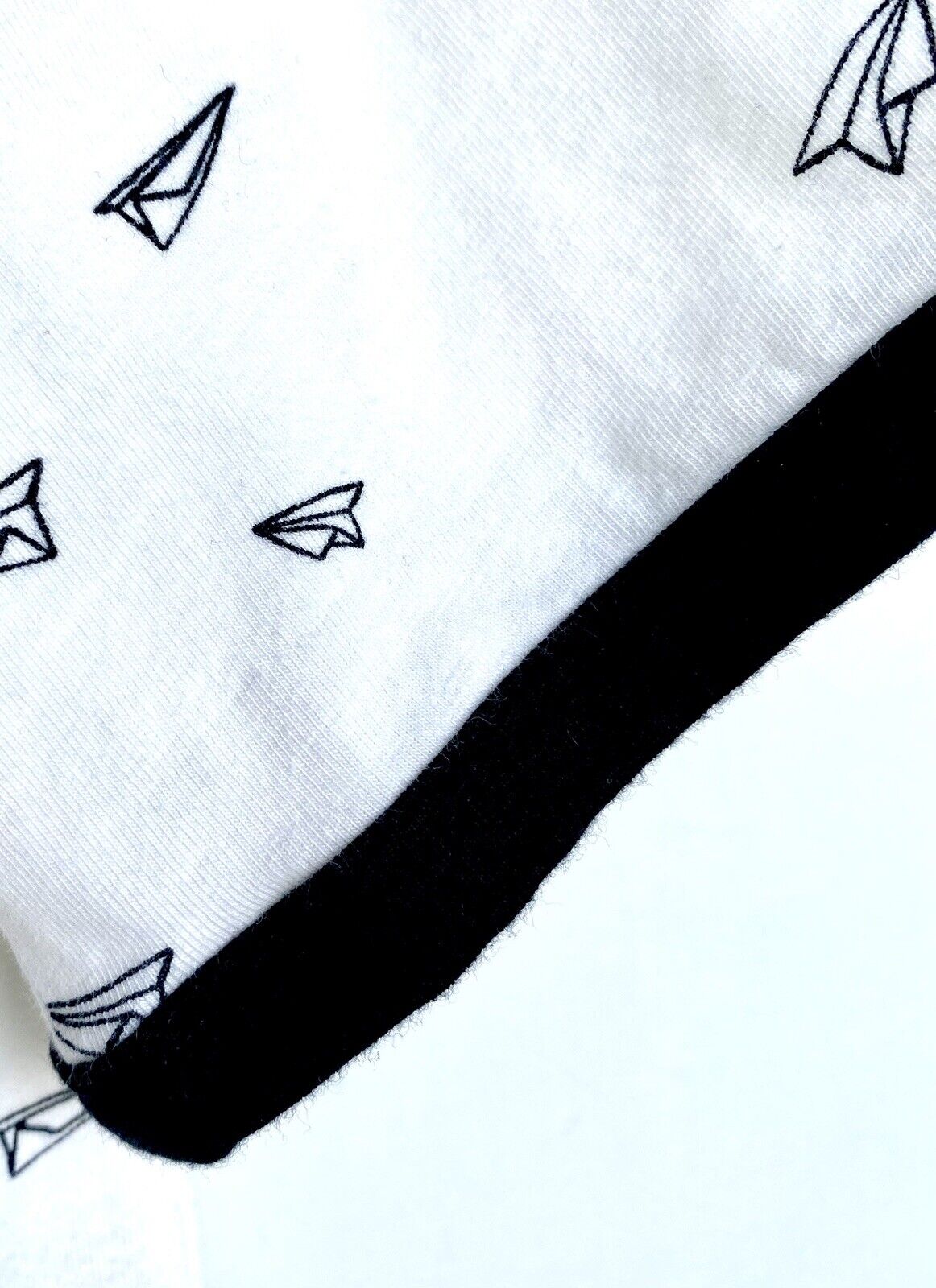 Kate Quinn Organic Cotton Ringer Crew Tee Paper Plane Retail $32 Price $25 Age 7