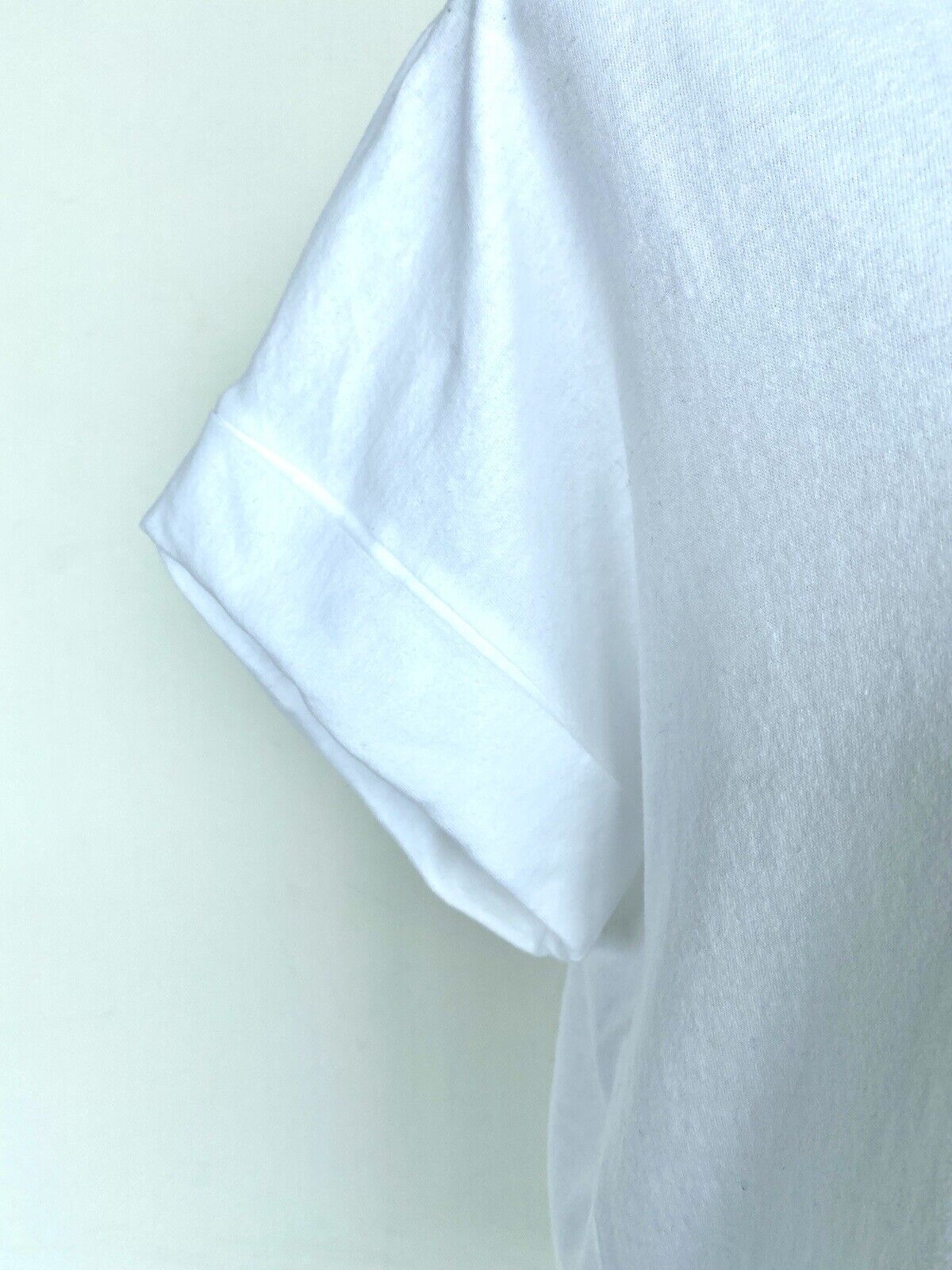 AllSaints Zebura Imogen Boy Tee NWT Price $39 Size XS/ S Roll Sleeve White