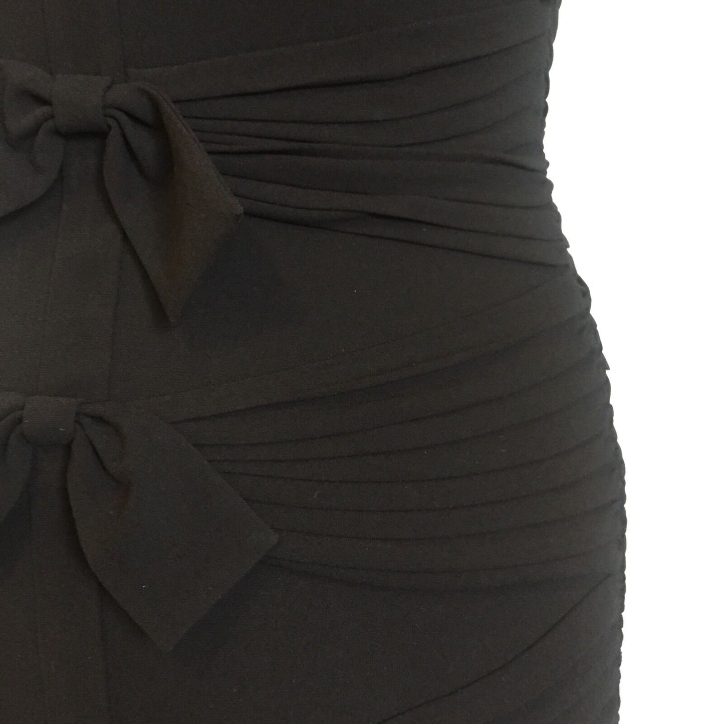 BCBG Max Azria Black Corset Stretch Formal Dress.12 NWT Retail $378 Price $ 89