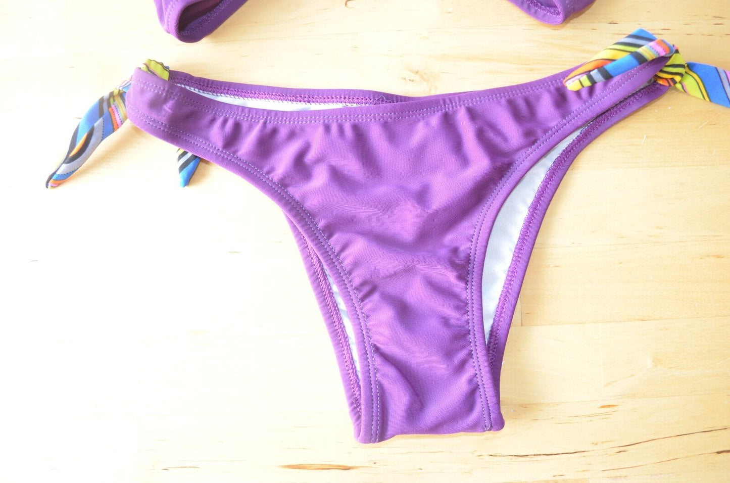 Envya Purple Bikini.Rose Heart Picture NWT Size S. PRICE $28