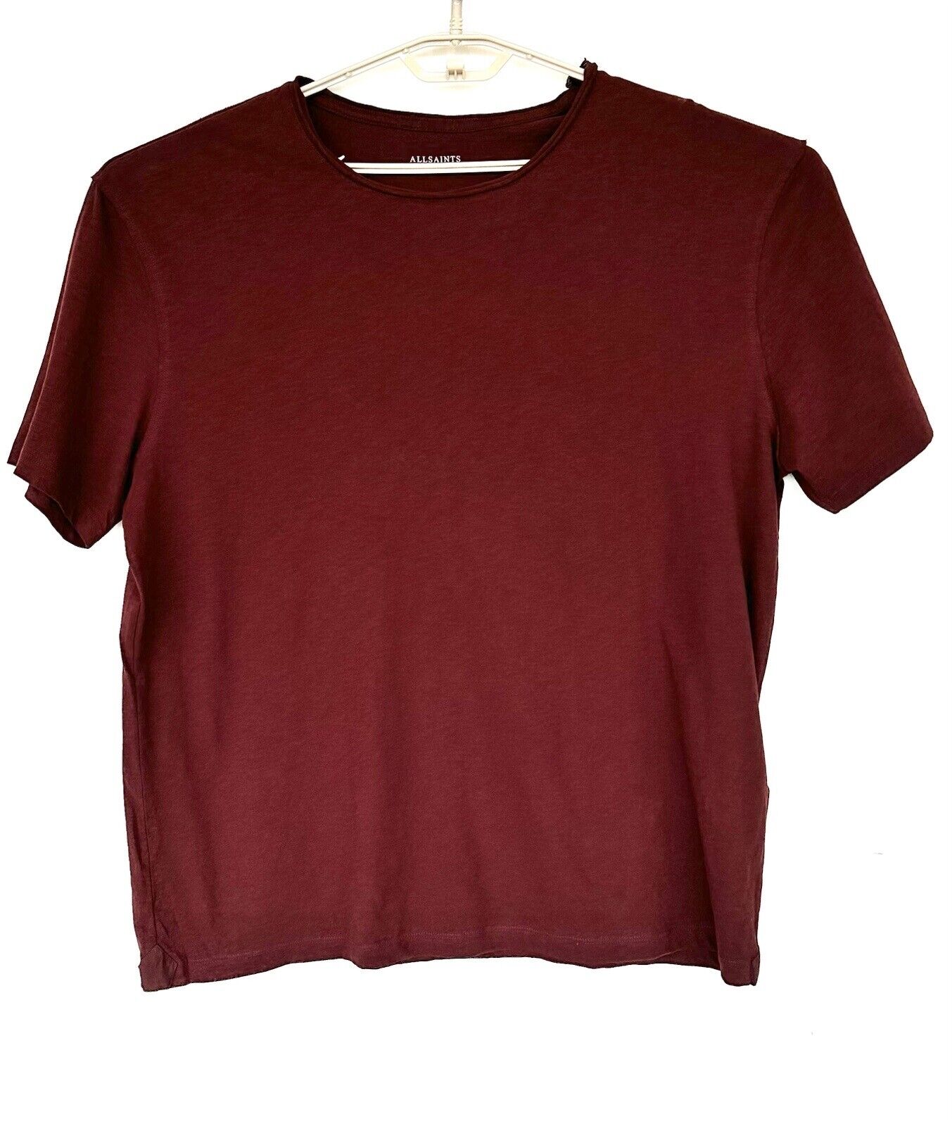AllSaints Digit Mens Tee XXL Burnt Red Retails $55 New
