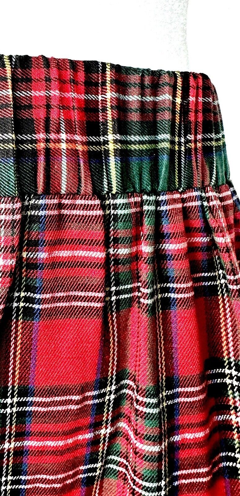Aura Tartan Plaid Midi Skirt Ric Rac Detail Retails $84 XS