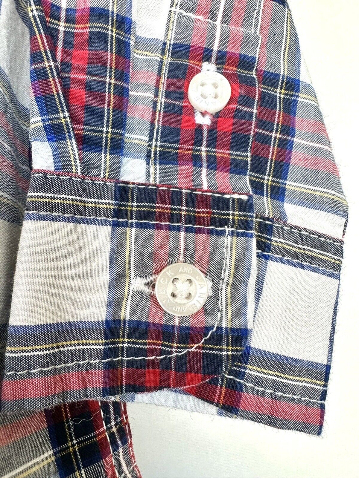 Janie And Jack Plaid LS Shirt Age 3-6 Month Retail $35 Price $25