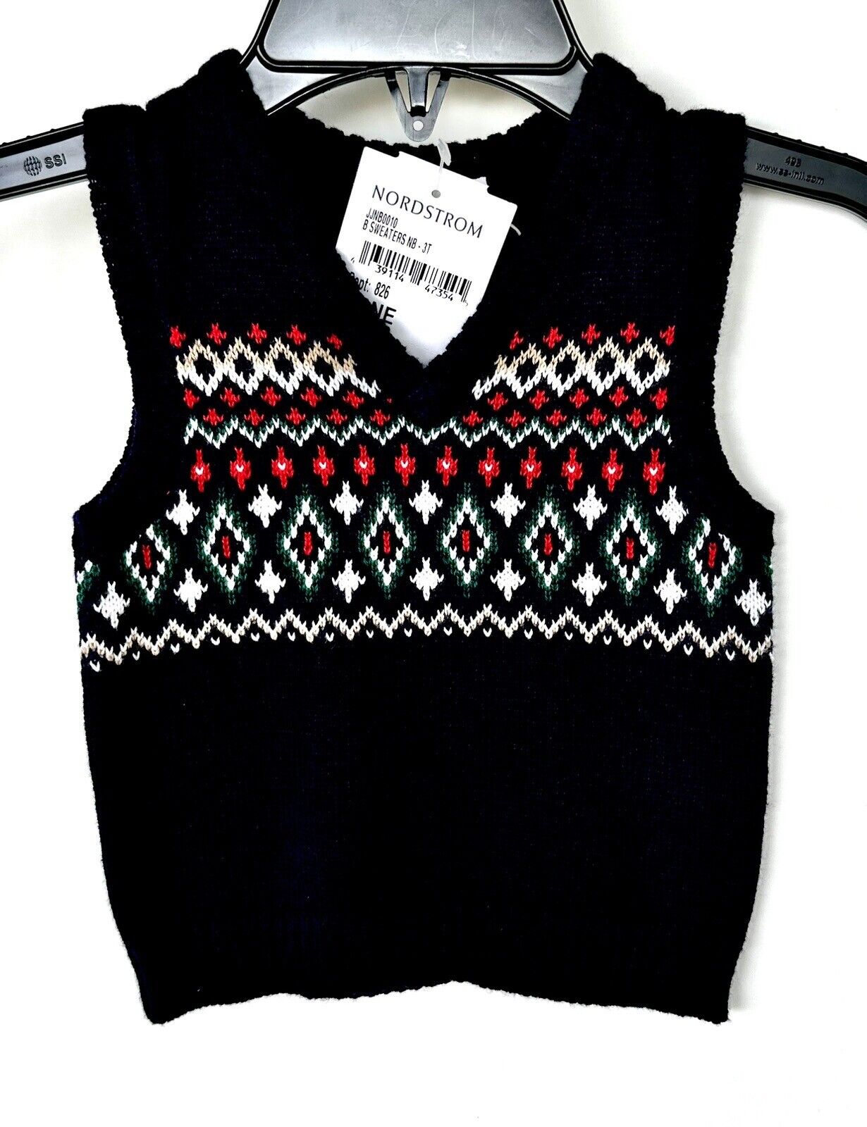 Janie And Jack Fairisle Sweater Vest Age 0-3 M Retail $39 Price $25 NWT