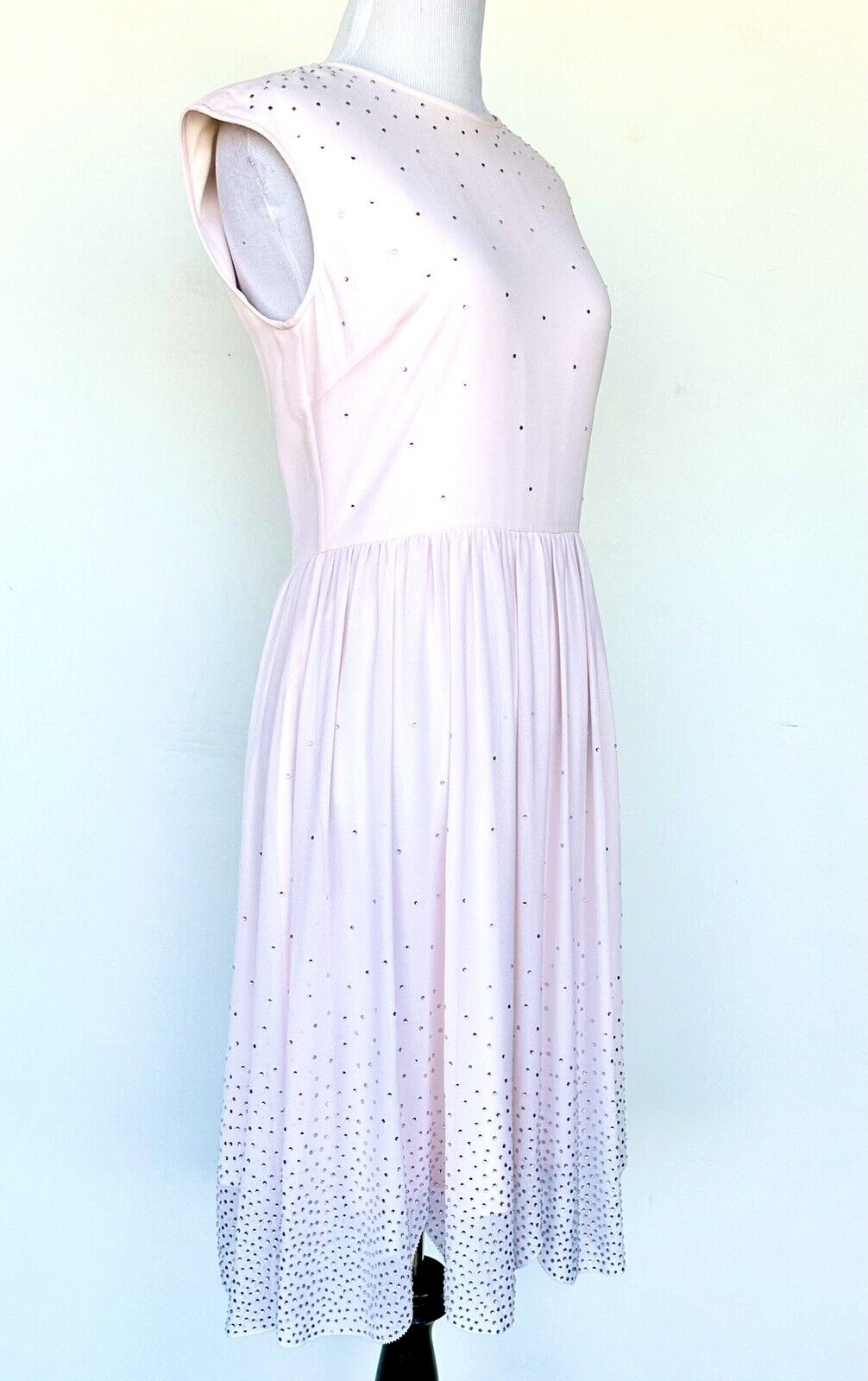 Ted Baker Pink Embellished Scallop Hem Dress Retail $365 Price $189 4