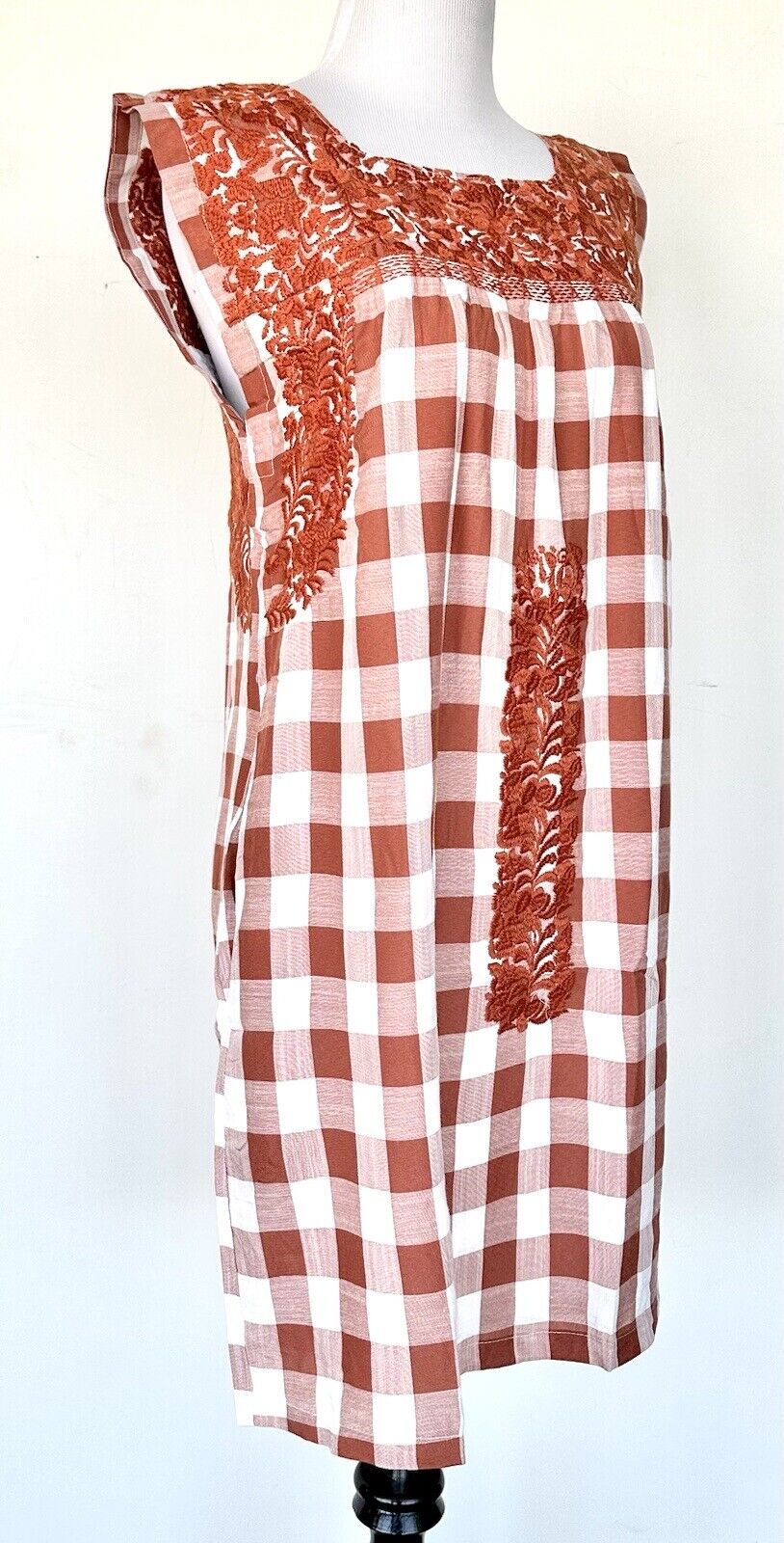 J Marie embroidered Stockton Dress size XS Retail $114 Check Plaid