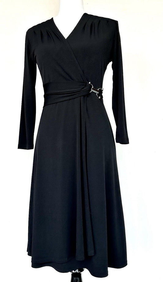 New York & Company Black Dress Metal Clasp Retails $56.95 Stretch XS NWT
