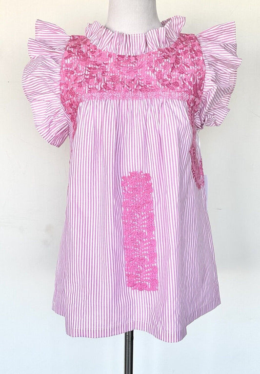 NWT J Marie embroidered Carmel Top size XS Retail $118 Price $59 ￼