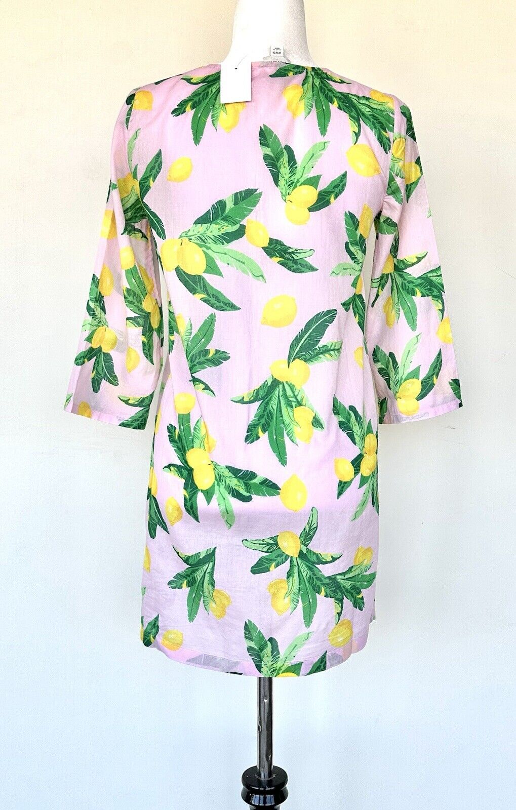J Crew Cotton Cover Up Lemon Design Retail $89.50 XXS