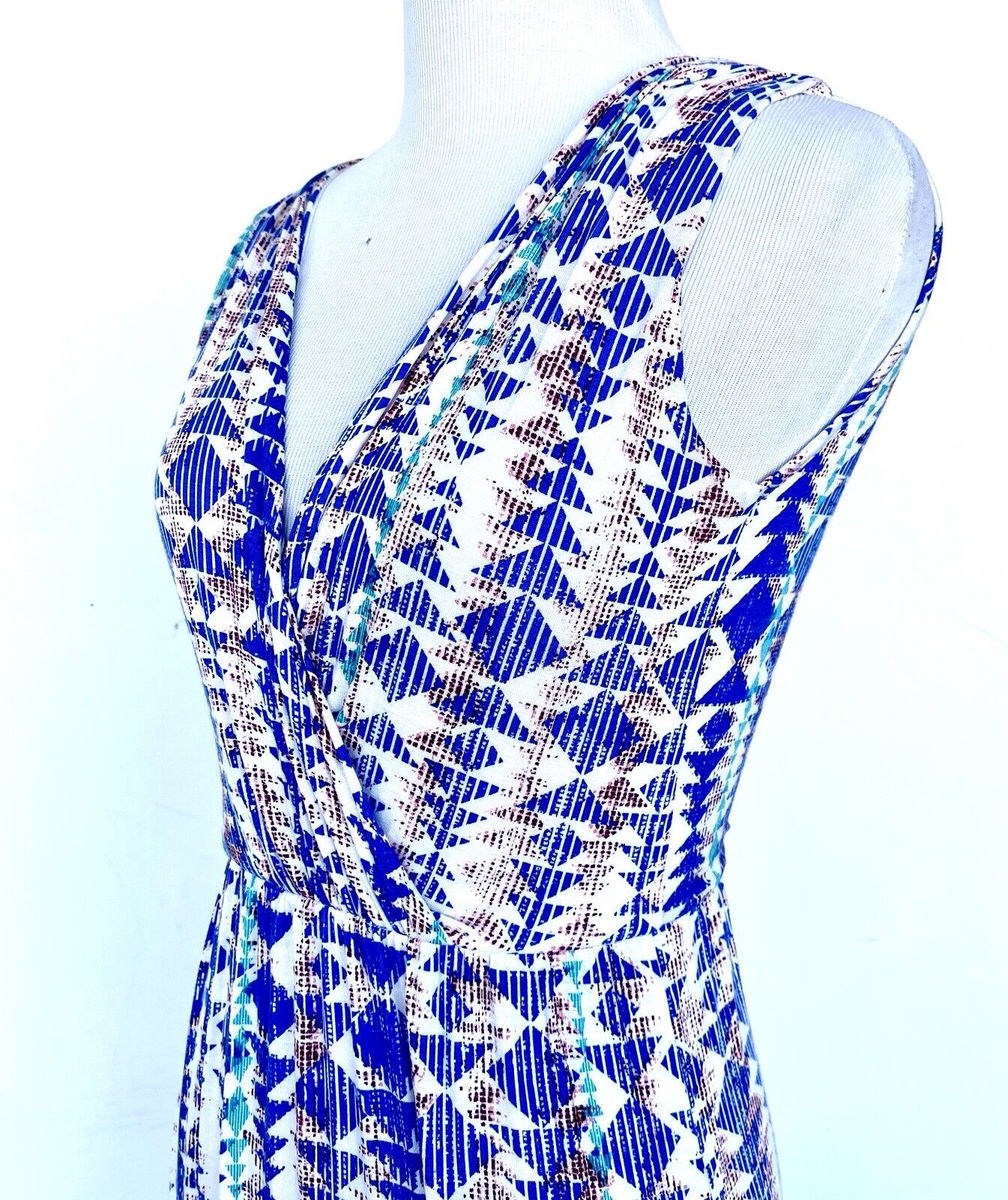 Renee C Boho Print Stretch Maxi Dress XSmall Price $49