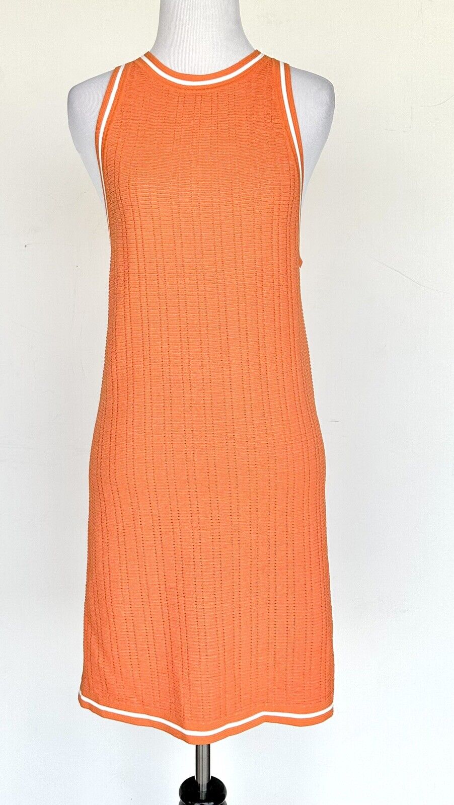 PQ Swim Orange Metallic Textured Dress Cover-Up XS Retail $144 Price $65