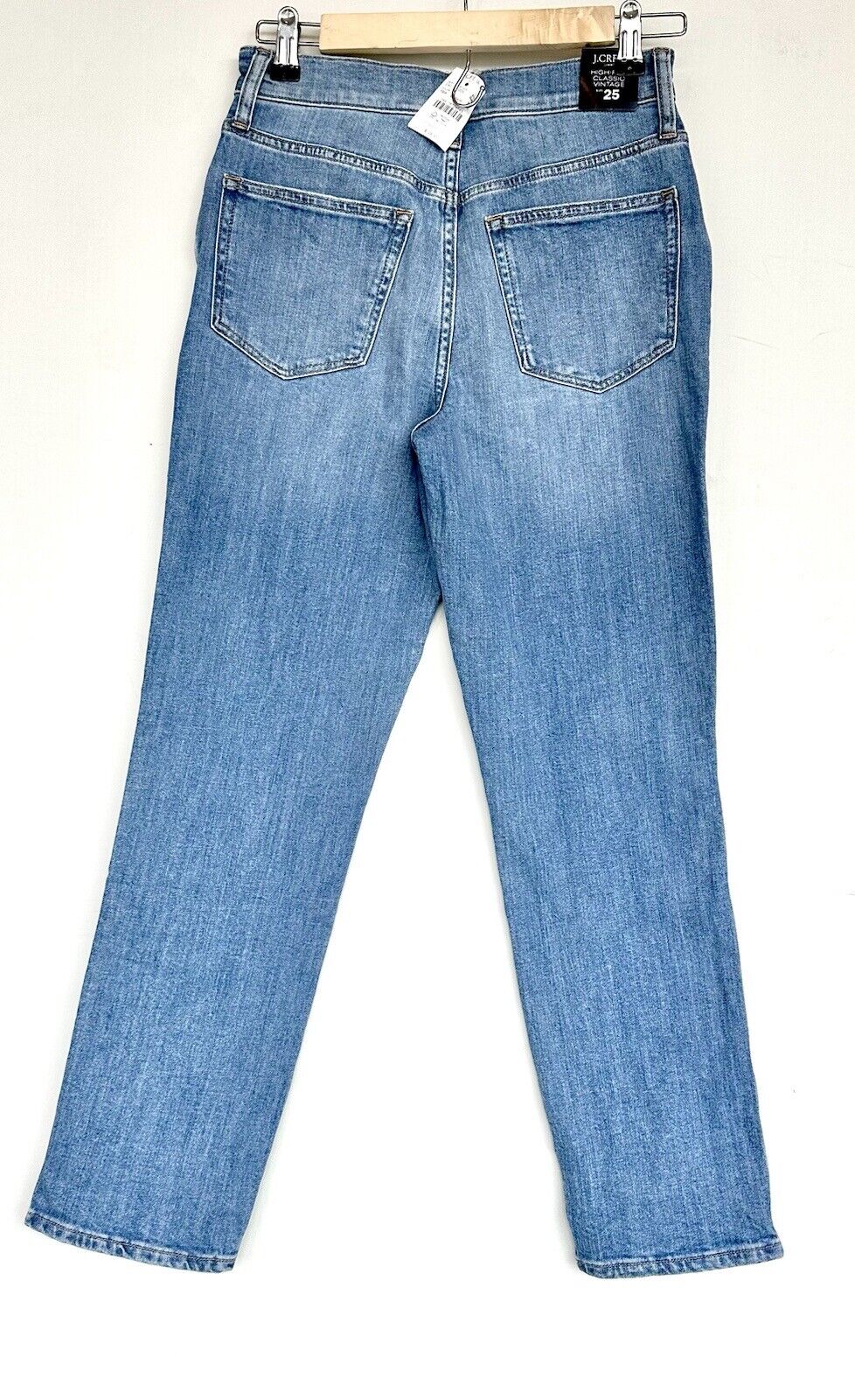 J Crew Classic Vintage Jeans High Rise Size 25 Retail $128 Stretch