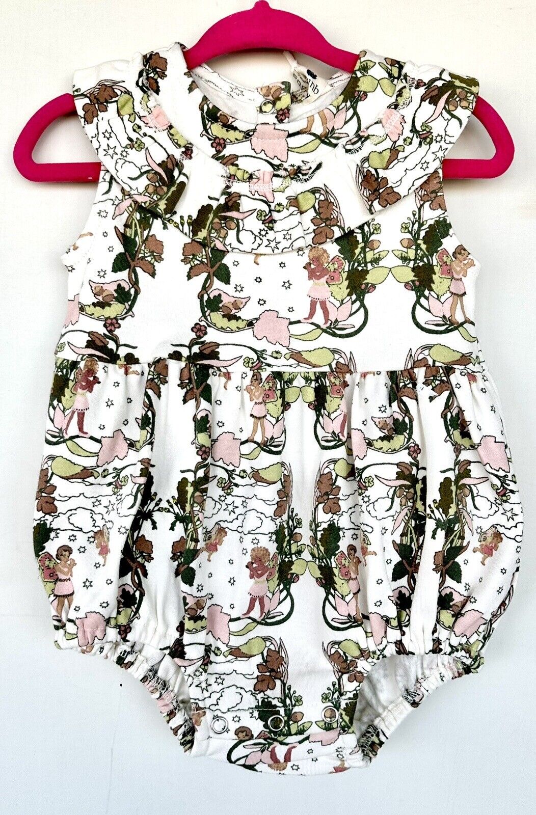 Kate Quinn Sleeveless Circle Ruffle Bubble Rose Fairies Retail $38 6-12 M