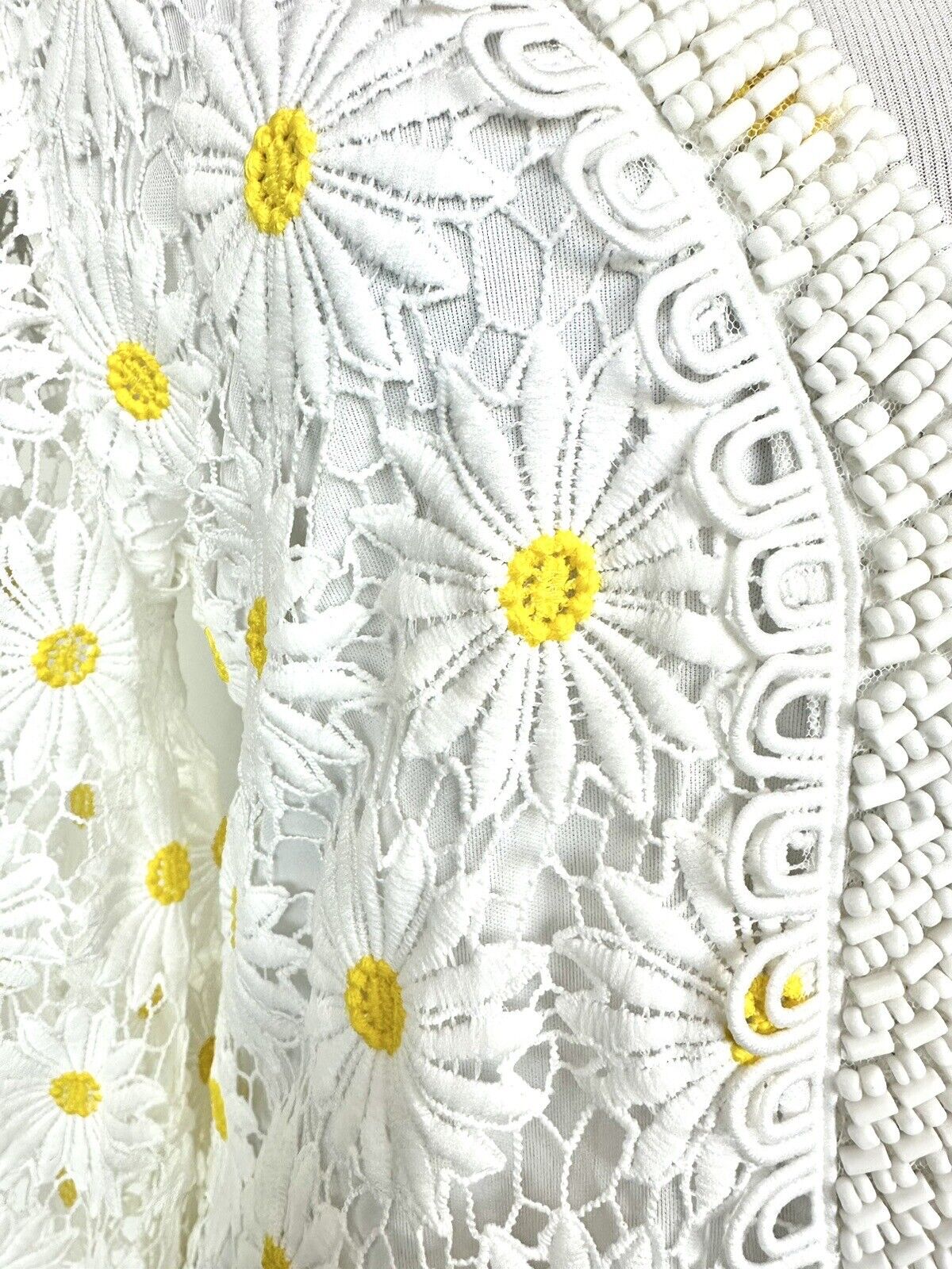 Boston Proper Embellished Crochet Lace Tunic Dress Size S Retail $169 Price $79