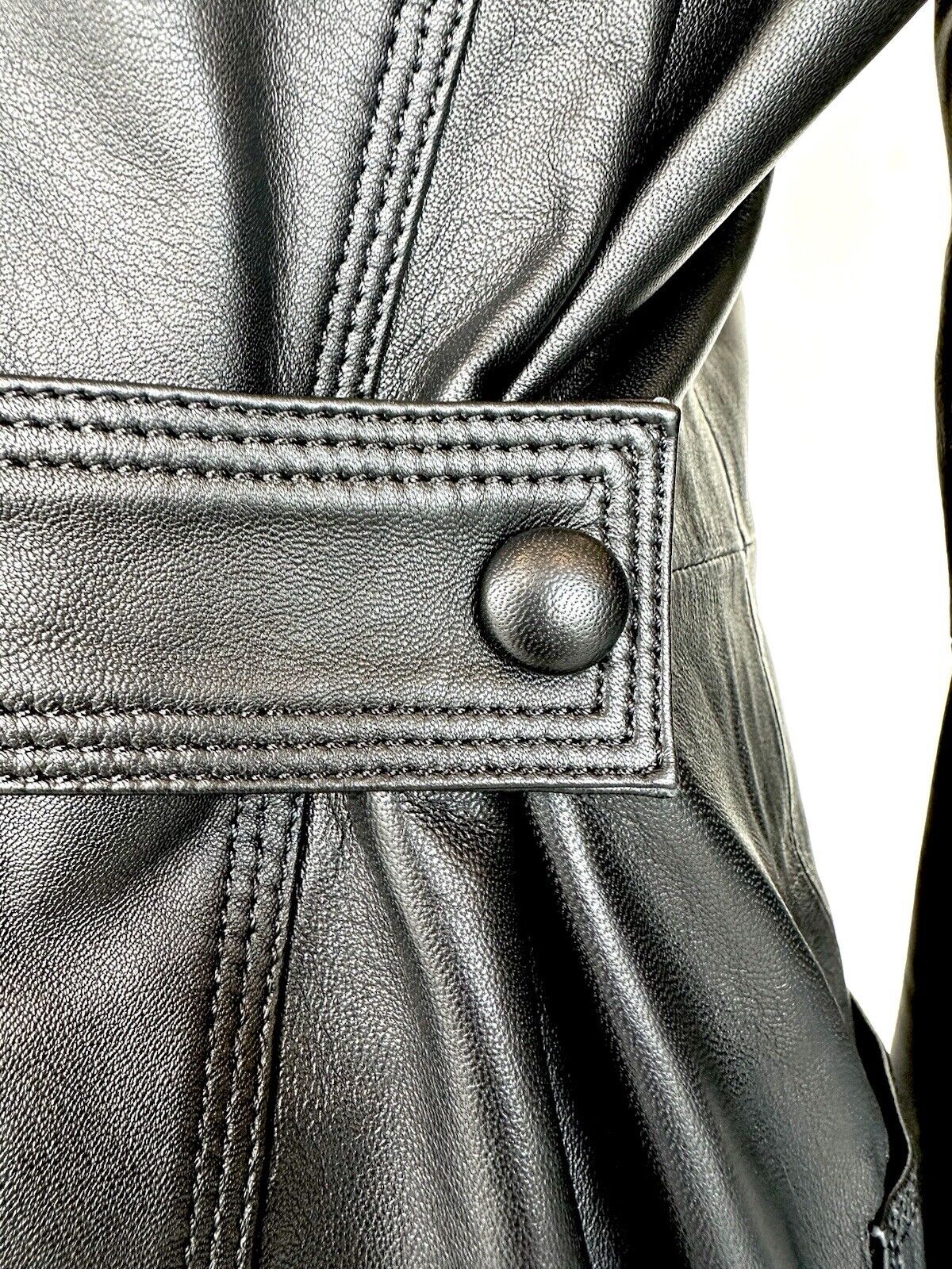 Remain Hanna Black Lamb Leather LS Dress Retails $550 Size US 8 EU 38 NWT