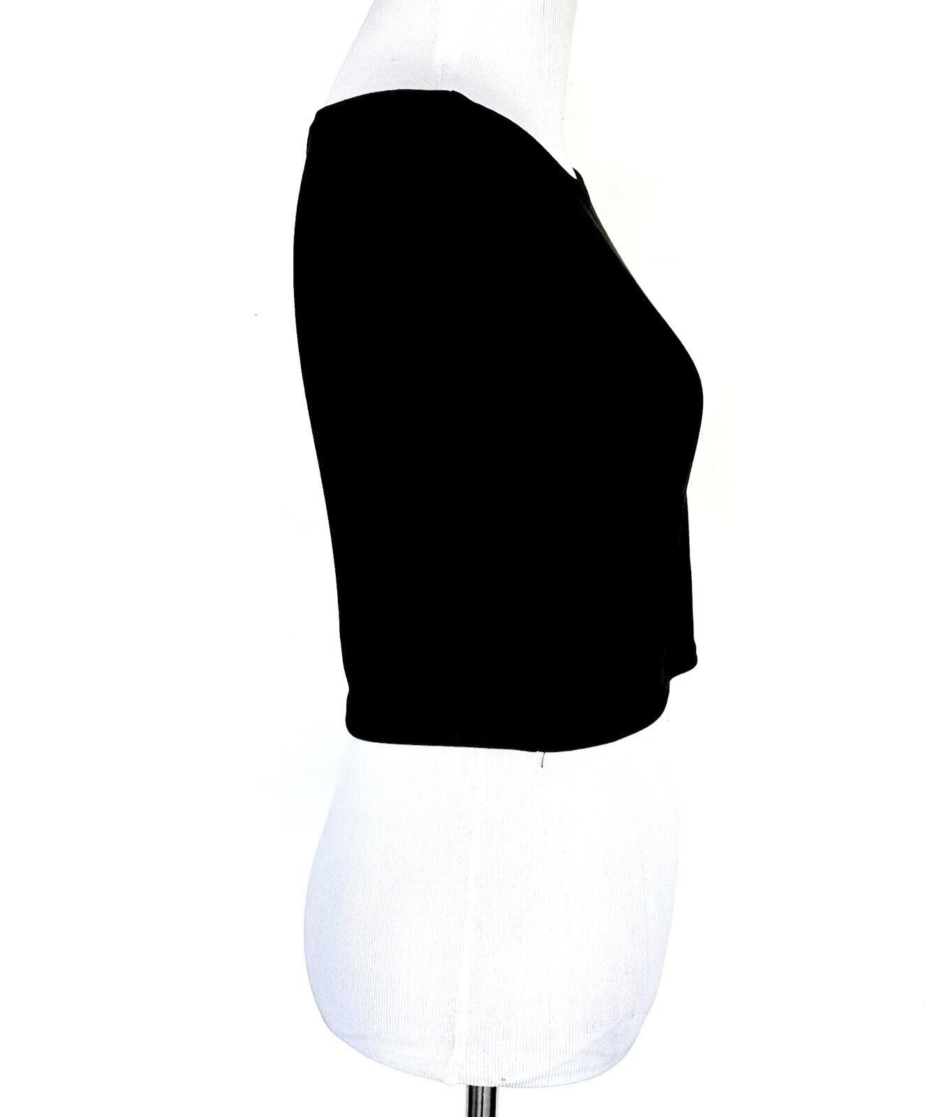 BB Dakota Black Rib Crop Top Retail $49 Price $29 Small NWT