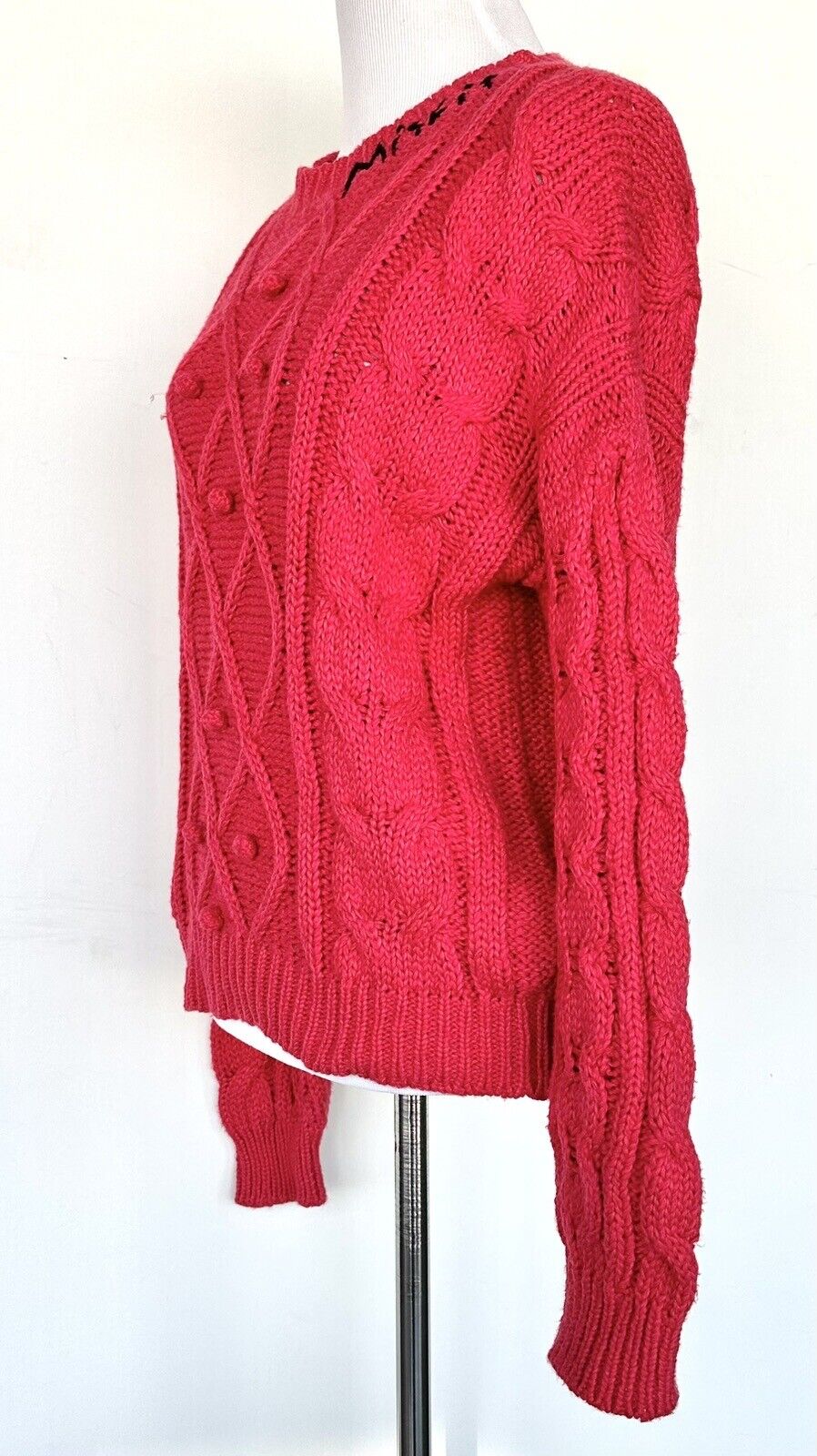 MOTHER The Jumper Cotton Cable Sweater Embroidered Retail $345 XS